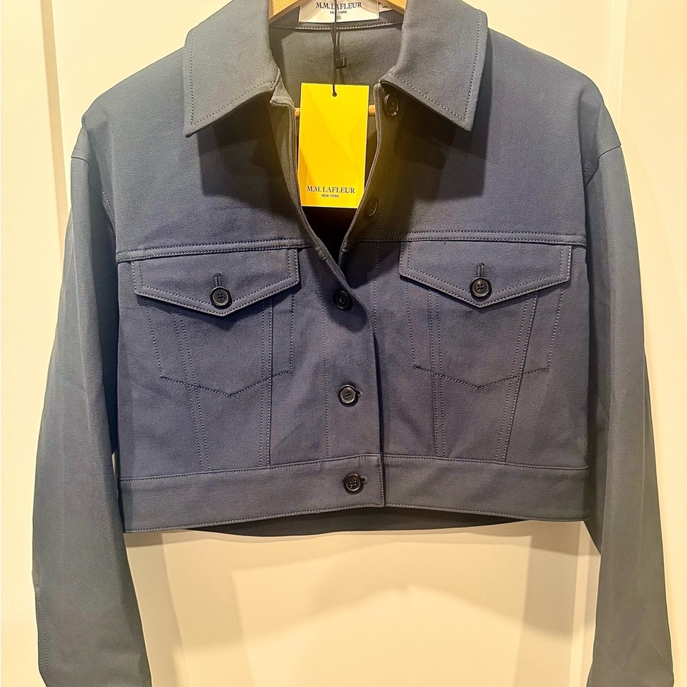 M.M.LaFleur Anna 1.0 Jacket XS Dusty Indigo NWT Better Than Denim